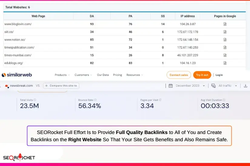 Quality Backlink Proof By SEORocket