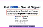 Premium 8K Powerful Social Signal By SEORocket