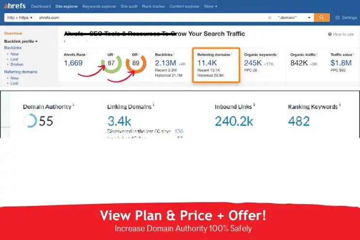 Increase Domain Authority 100% Safely By SEORocket