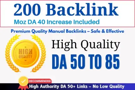 Boost Your Website Ranking with 200 High Authority Backlinks