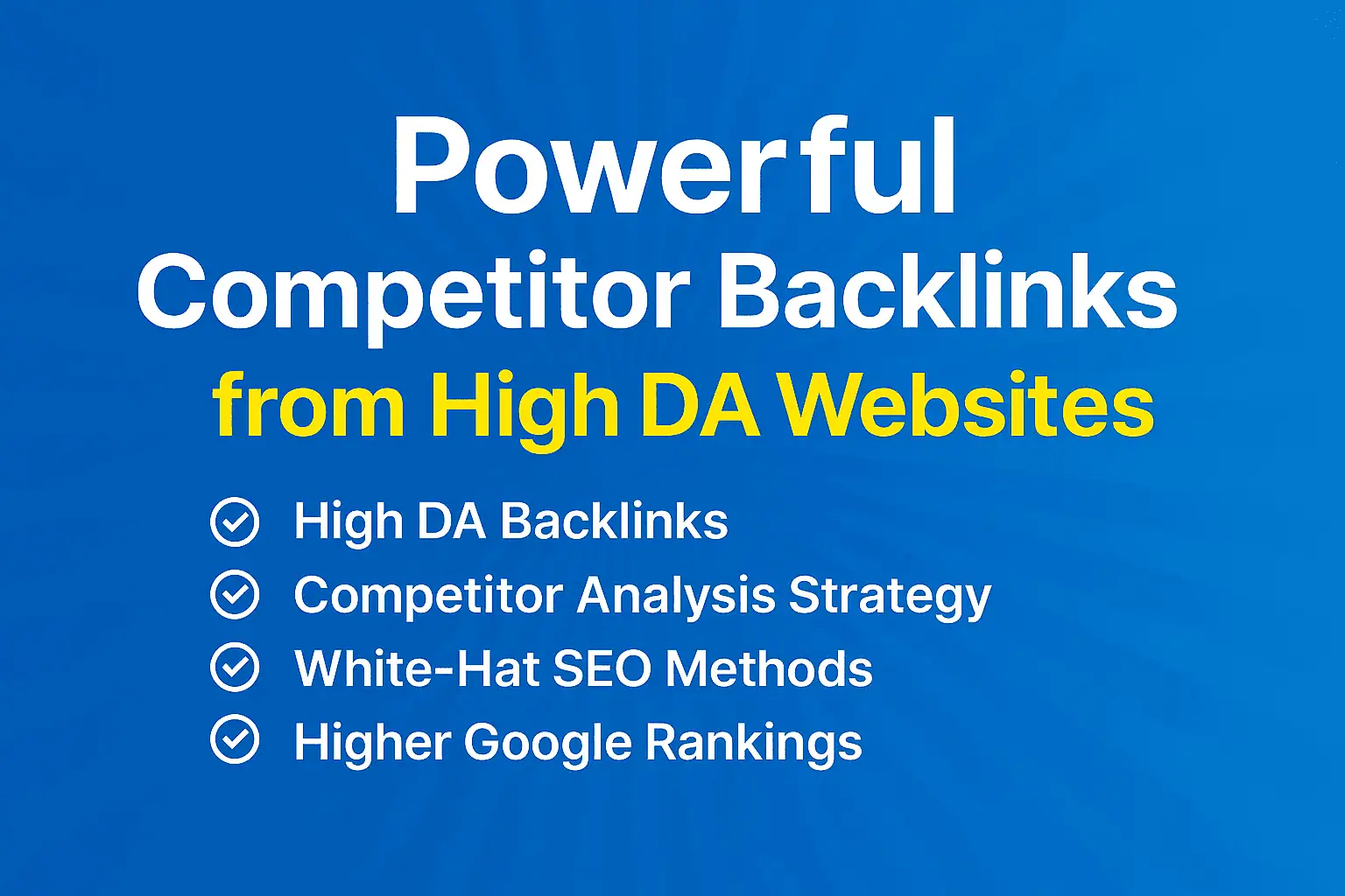 100 Powerful Competitor Backlinks from High DA Websites